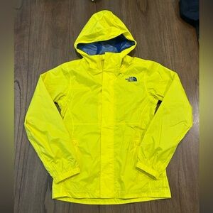 The North Face Unisex Wind Rain Jacket in Neon Yellow Blue